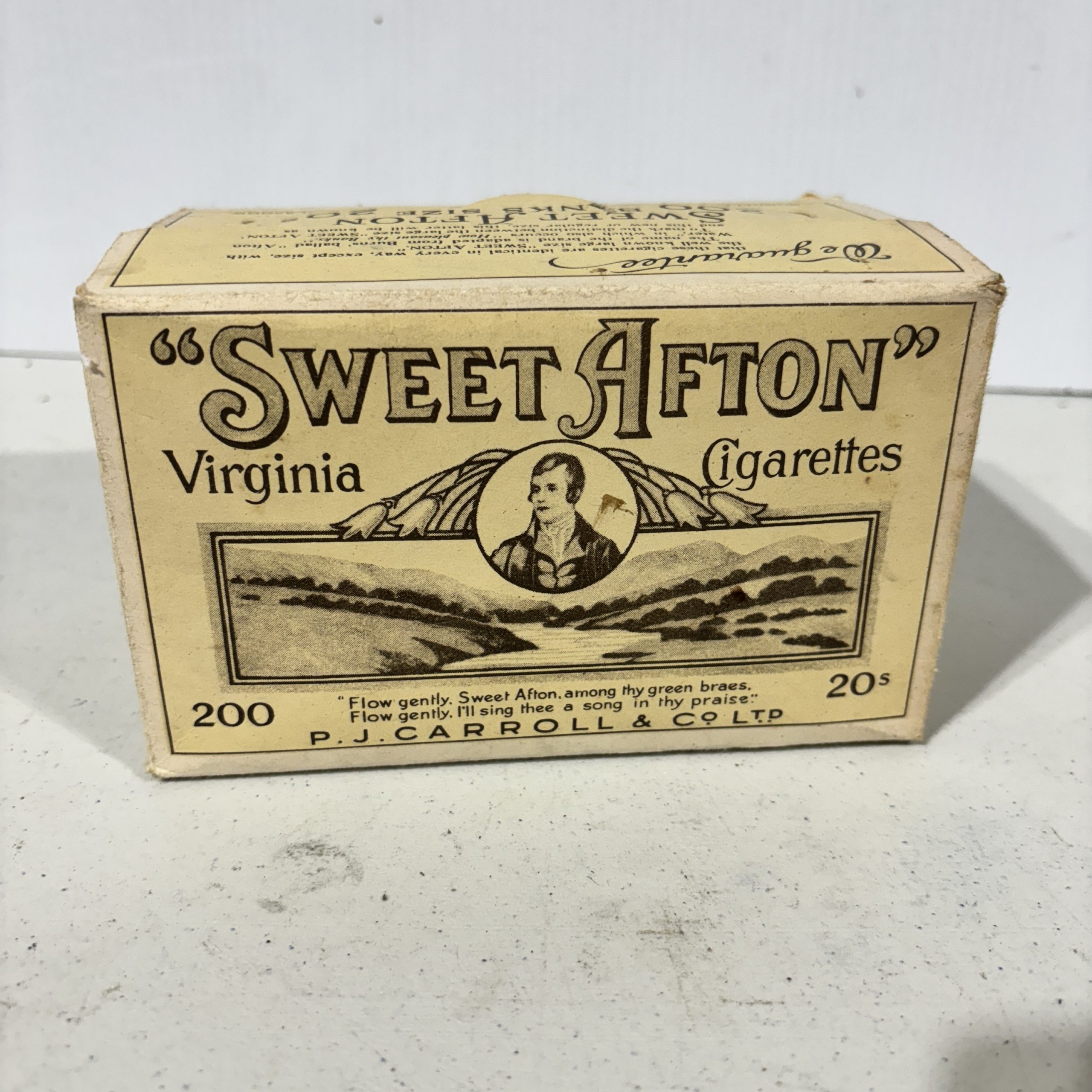 Sweet Afton Cigarette Box - North Two Madness